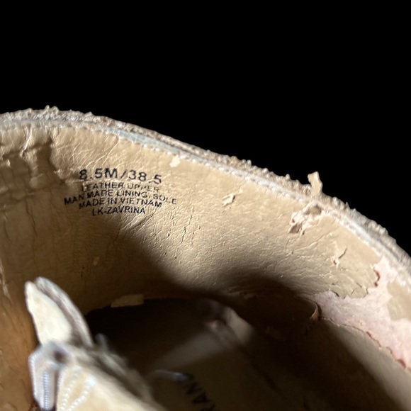 Lucky Brand tan sliced leather zavrina bootie size 8.5 - Picture 5 of 8